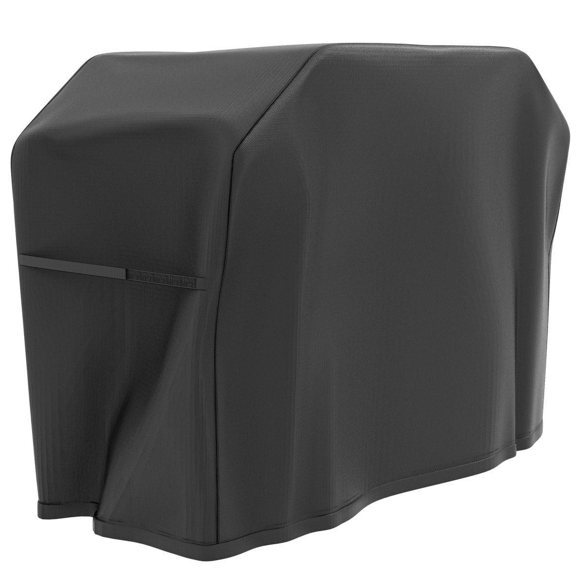 Outsunny Funda para Barbacoa Rectangular Cubierta para Parrilla de Barbacoa de Tela Oxford 420D Anti-UV Impermeable Antipolvo con Cordón 124x61x91 cm Negro - Imagen 2