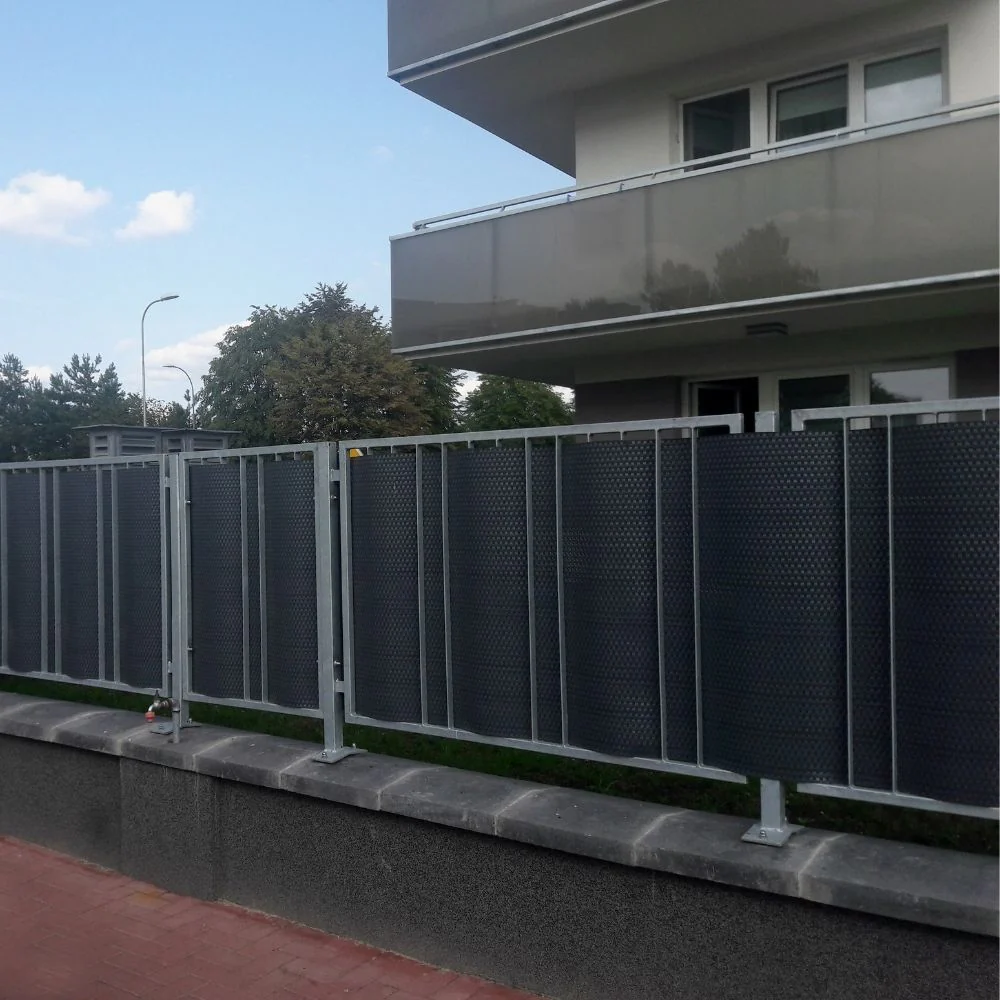 Panel de Ratán para Balcón o Valla (Antracita) 100x300 cm - Imagen 3